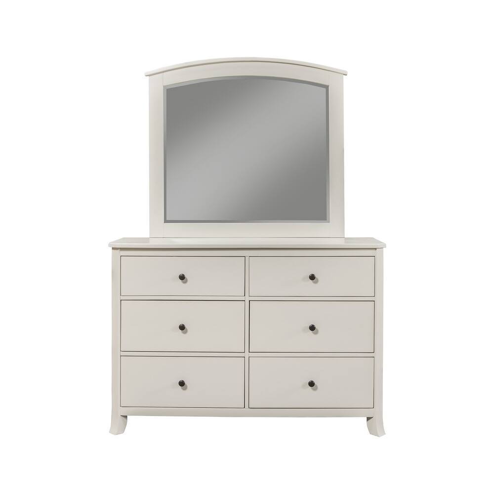 Alpine Furniture Home Decorative Baker 6 Drawer Dresser - Mahogany