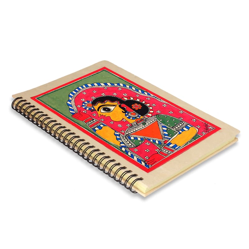 Handmade Paper 'New Bride' Madhubani Journal (India)