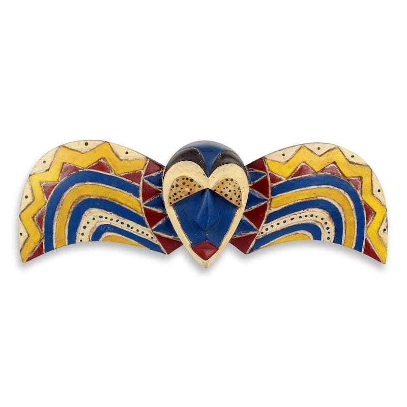 Handmade Bobo Butterfly Sese Wood Mask (Ghana)