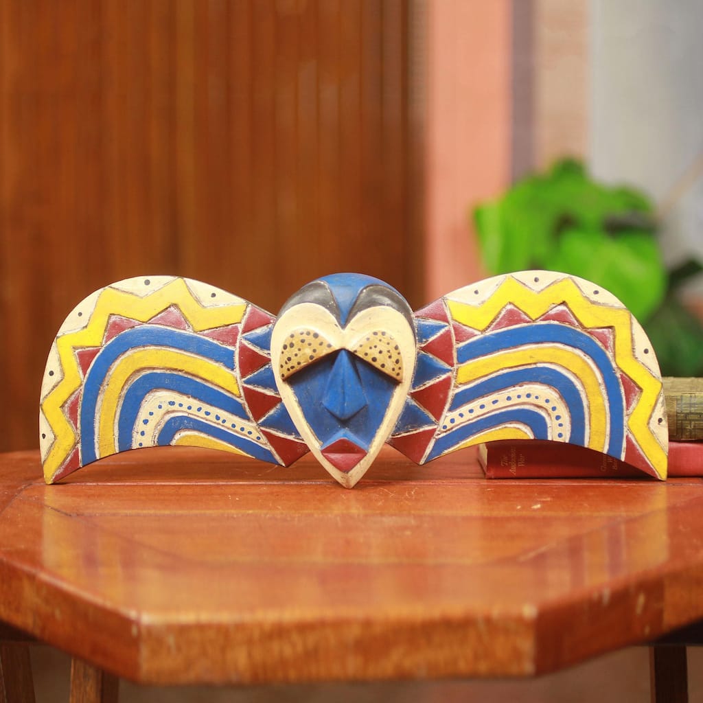 Handmade Bobo Butterfly Sese Wood Mask (Ghana)