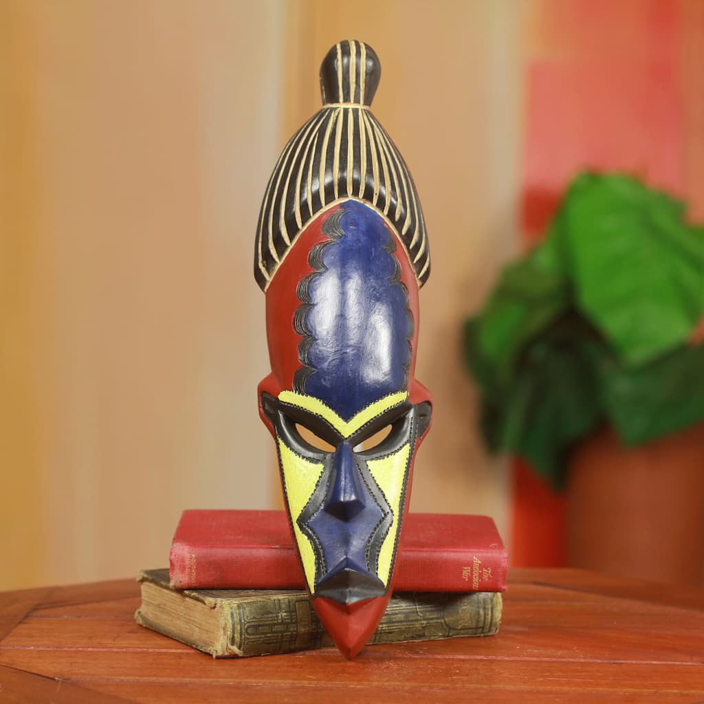 Sese Wood 'Saturday's Girl' African Wall Mask