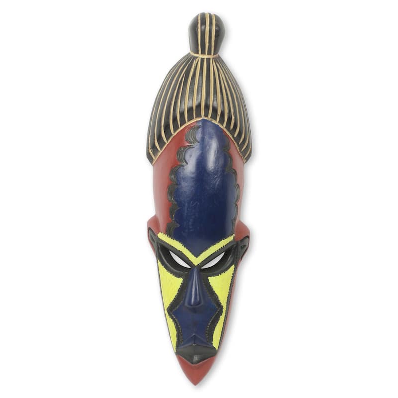 Sese Wood 'Saturday's Girl' African Wall Mask
