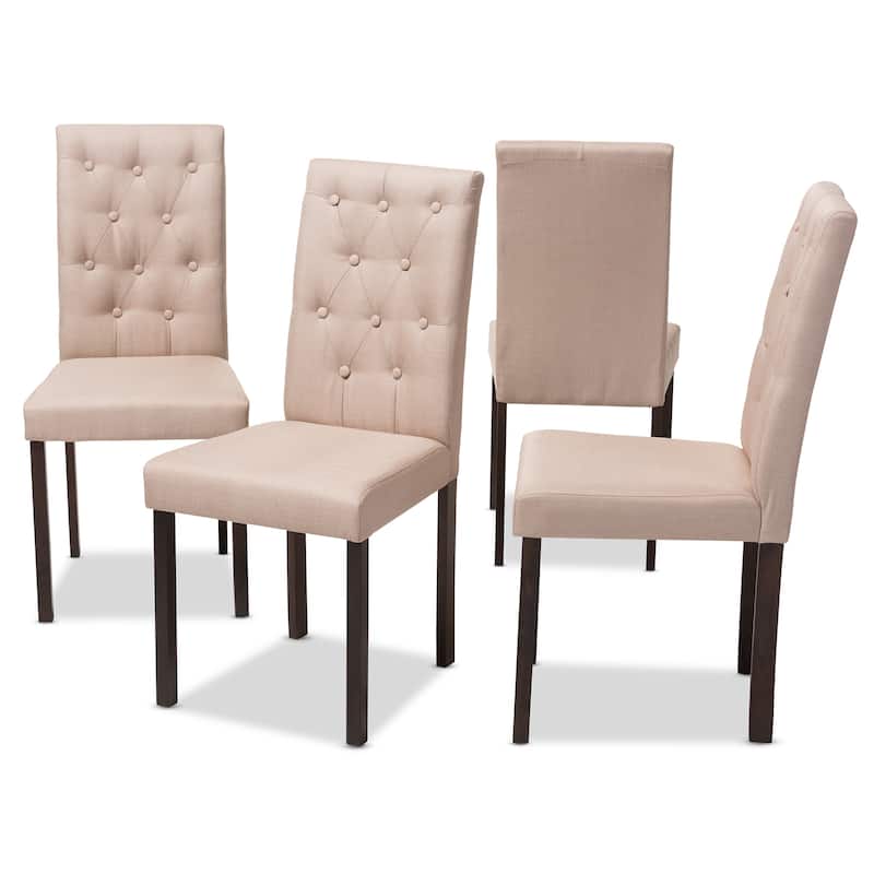 Porch & Den Devin Contemporary 5-piece Dark Brown Finished and Fabric Upholstered Dining Set