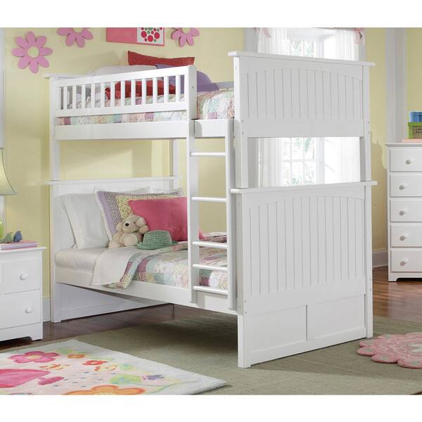 Nantucket Bunk Bed Twin over Twin in White Overstock 13048853