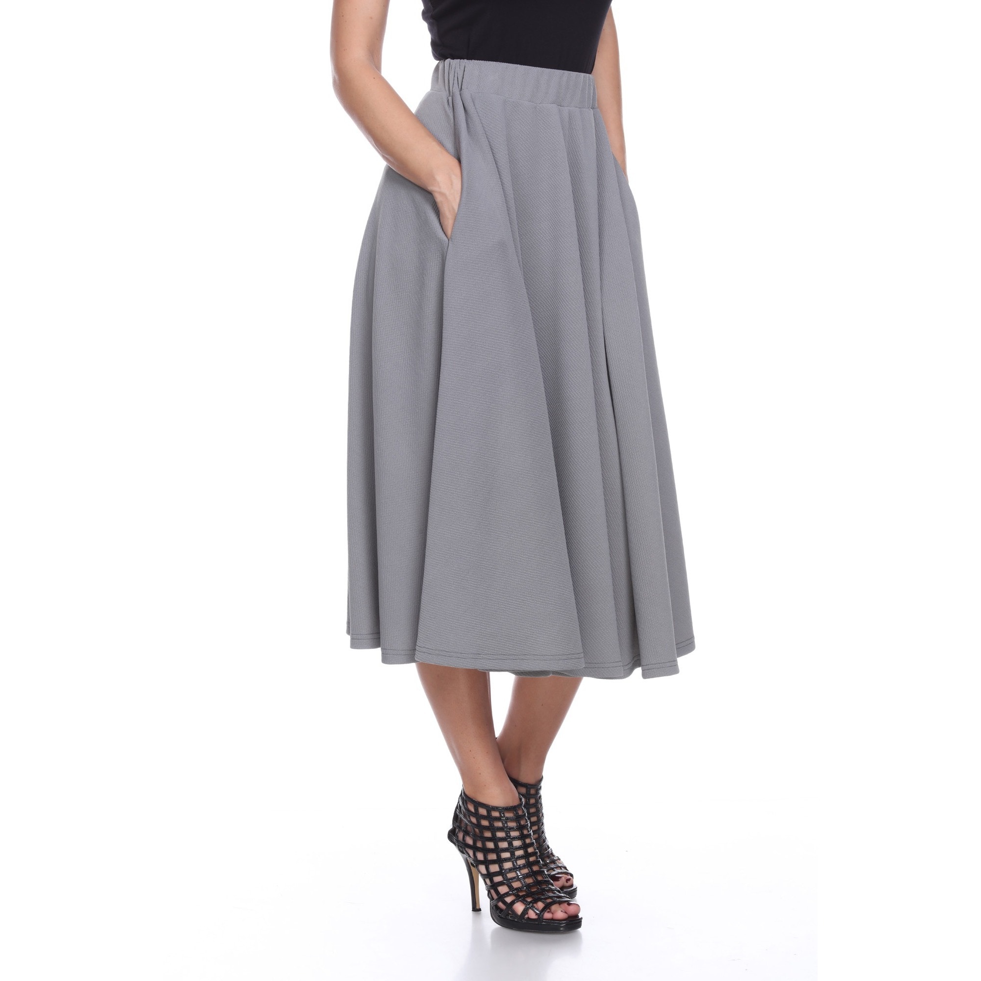 womens grey skirt