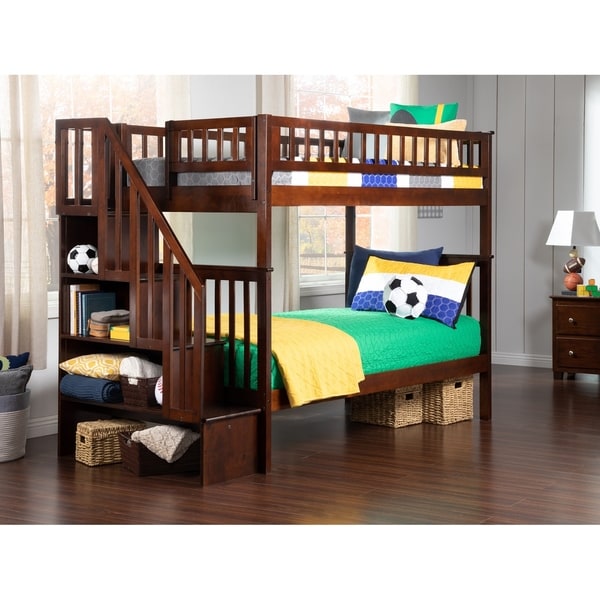 Top Product Reviews For Liberty Chelsea Square Twin Over Twin Loft Bunk Bed With Cork Board Headboard 8137241 Overstock
