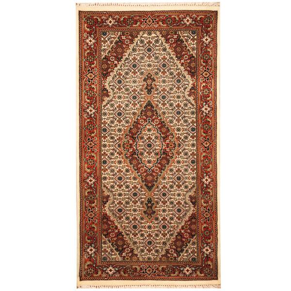 slide 2 of 3, HERAT ORIENTAL Handmade One-of-a-Kind Tabriz Wool and Silk Rug - 2'6 x 4'7
