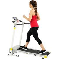 Sunny Health & Fitness SF- T7610 Easy Assembly Motorized Treadmill - White
