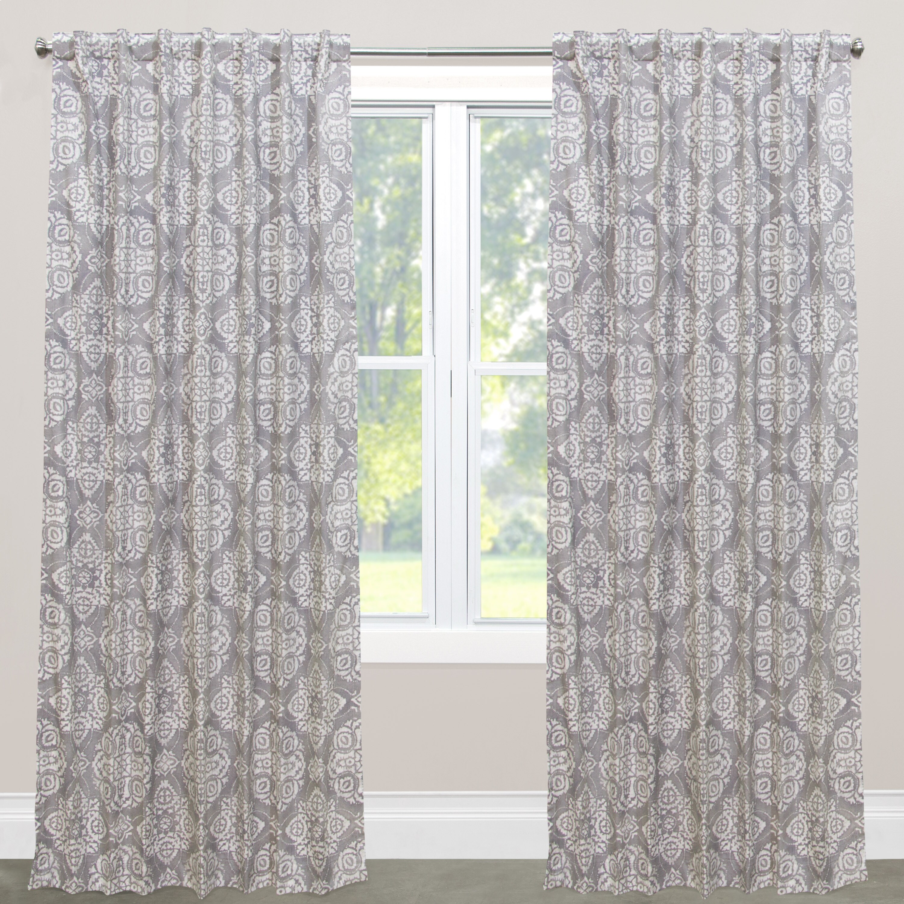 Skyline Curtain Panel Linen Grey 