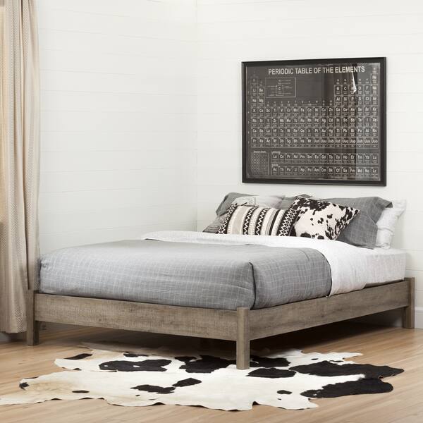 Shop South Shore Munich Platform Bed On Legs Free Shipping