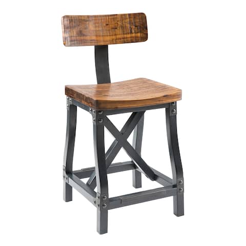 Ink And Ivy Furniture Our Best Home Goods Deals Online At Ink Ivy Lancaster Amber Graphite Counter Stool With Back 17 5 W X