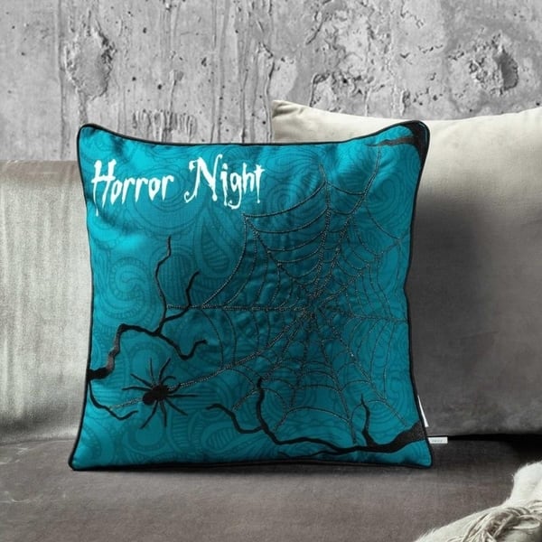 Deconovo Halloween Decoration Throw Pillows, Set of 4 Velvet Outdoor  Pillows for Couch, Sofa, Patios
