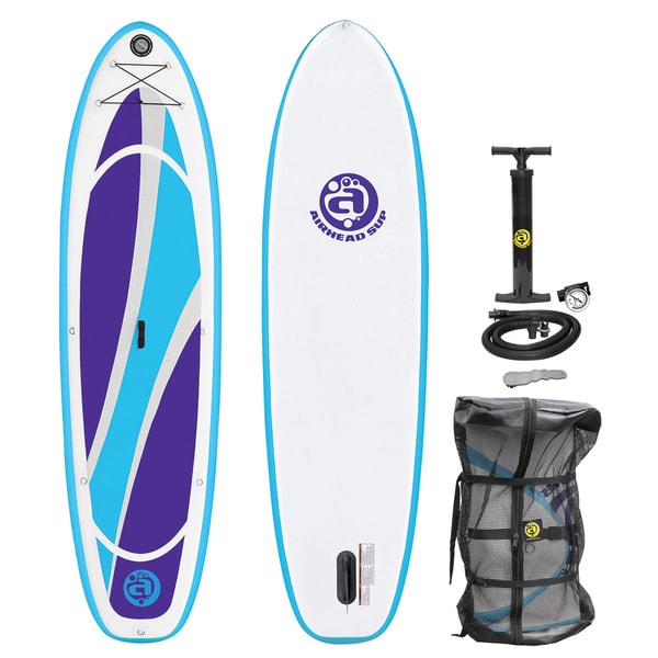 Airhead Fit 1032 White/Blue/Purple PVC and EVA Inflatable Stand-up Paddleboard