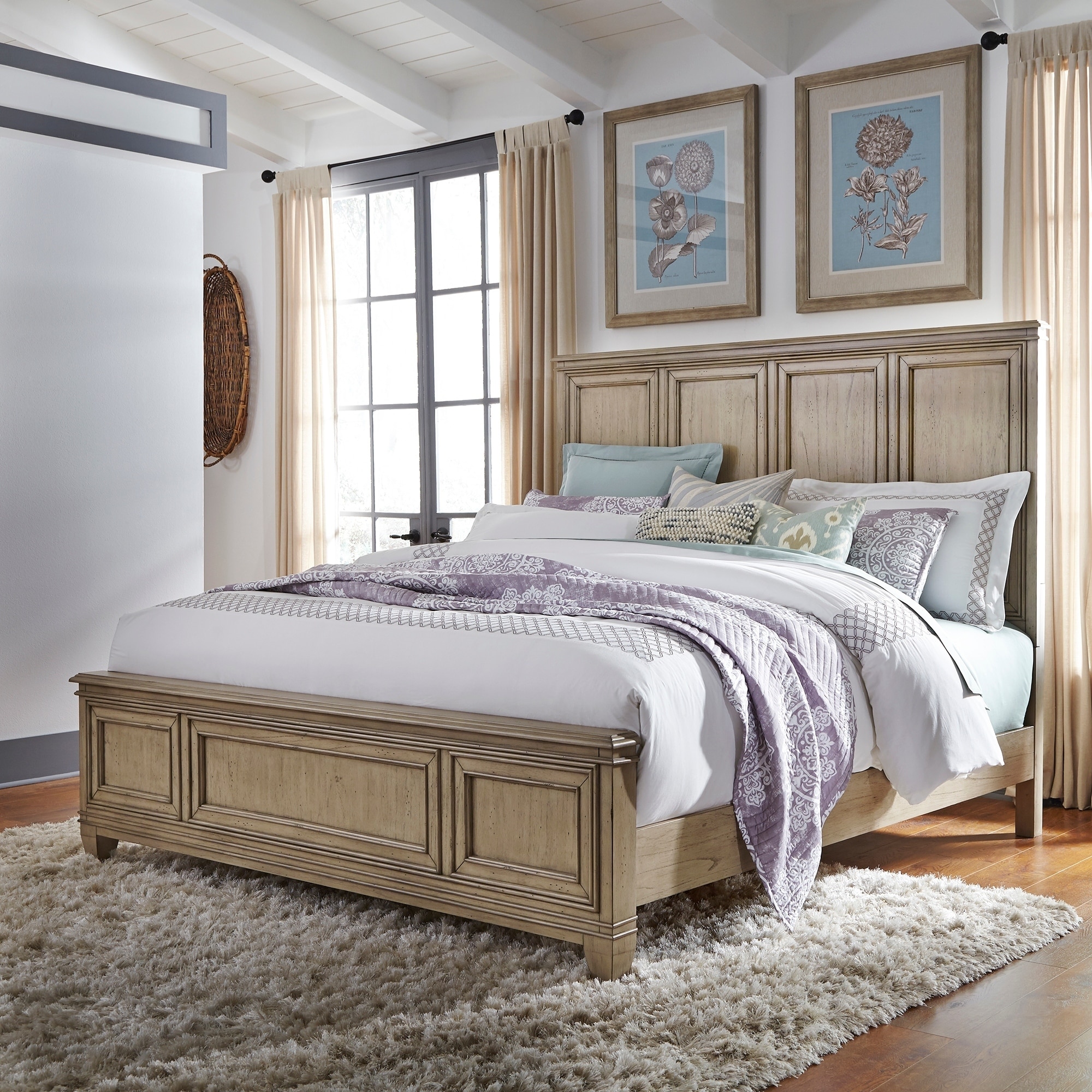 Grayton Grove Driftwood Panel Bed