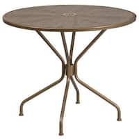 Havenside Home Bethune Round Steel Patio Table - 32.5"