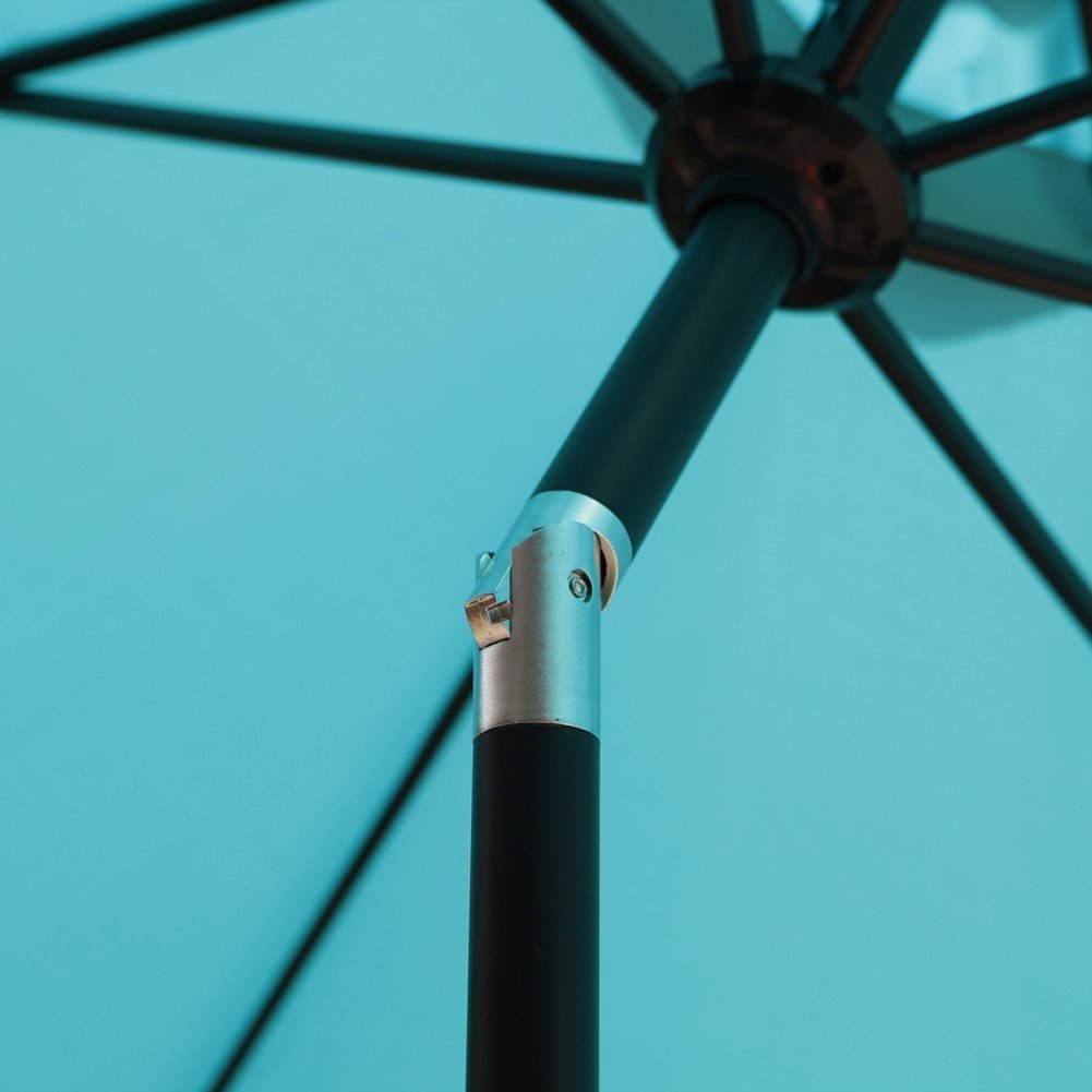 Shop Black Friday Deals On Grand Patio 9 Foot Outdoor Aluminum Market Umbrella With Auto Tilt And Crank 8 Ribs Overstock 13059273