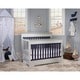 preview thumbnail 1 of 2, Dream On Me Chesapeake Platinum and Navy 5-in-1 Convertible Crib