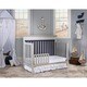 preview thumbnail 2 of 2, Dream On Me Chesapeake Platinum and Navy 5-in-1 Convertible Crib