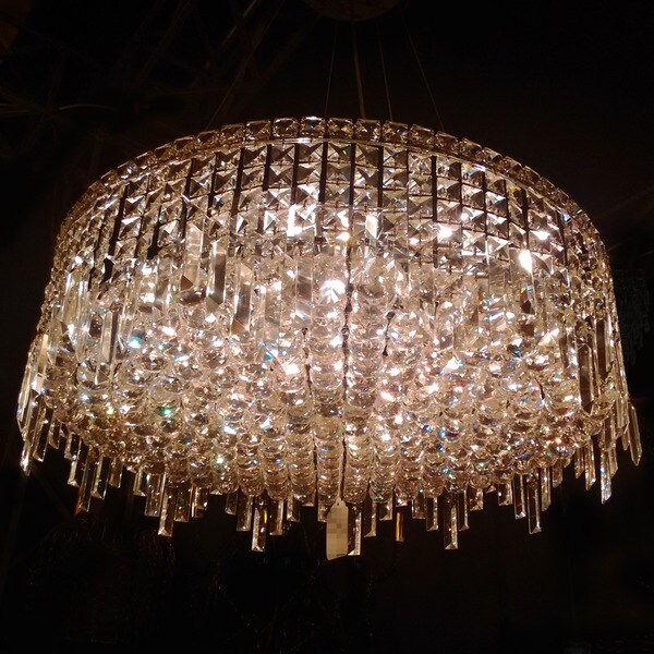 glam flush ceiling light