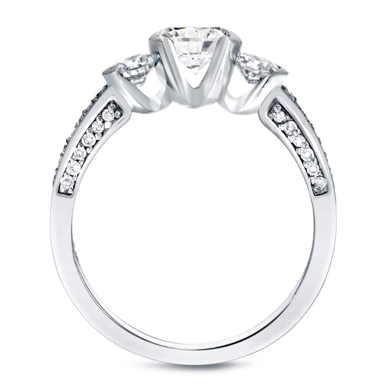 Auriya Platinum 1 1/2ctw 3-Stone Diamond Engagement Ring (H-I, SI1-SI2)