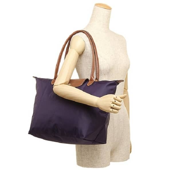 Longchamp Le Pliage Medium Long Handle Bilberry | atelier-yuwa.ciao.jp