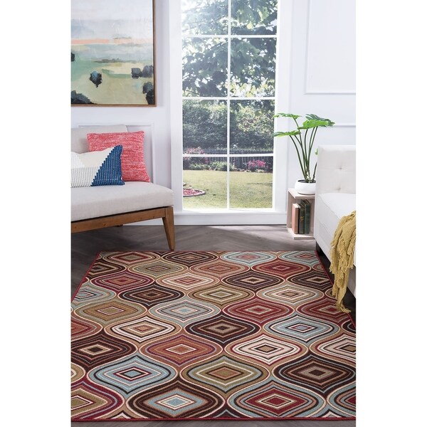 Alise Rugs Majolica Contemporary Geometric Area Rug 7 6 X 9 Alise Rugs Majolica Contemporary Geometric Area Rug 7 X27