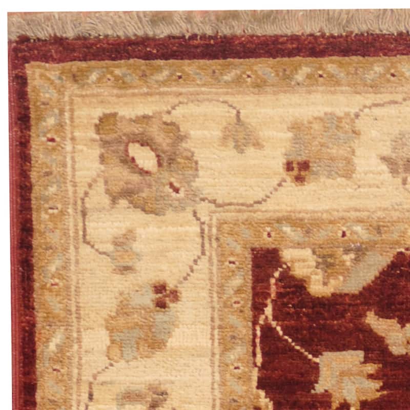 HERAT ORIENTAL Handmade One-of-a-Kind Vegetable Dye Oushak Wool Rug (Afghanistan) - 2'8 x 4'
