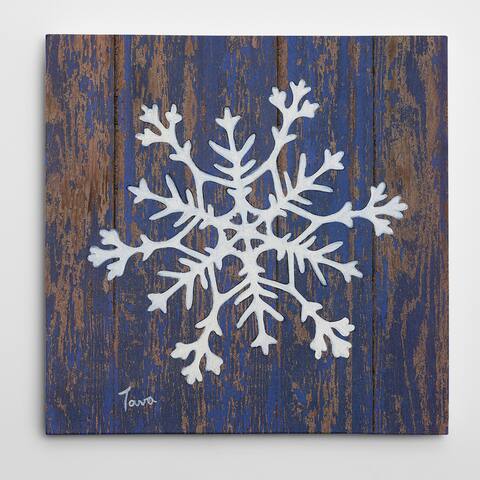 'Stencil Snowflake' Gallery-Wrapped Art Print