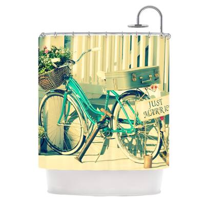 Kess InHouse Robin Dickinson Just Married Shower Curtain