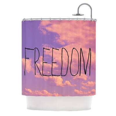 Kess InHouse Rachel Burbee Freedom Pink Purple Shower Curtain