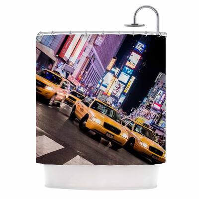 Kess InHouse Juan Paolo Rush Hour Travel Urban Shower Curtain