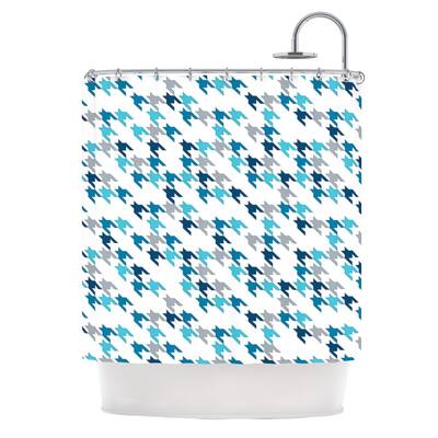 Kess InHouse Project M Blue Tooth Navy White Shower Curtain