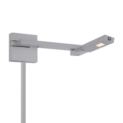 WAC Lighting Silvertone Aluminum Flip LED Swing Arm Light