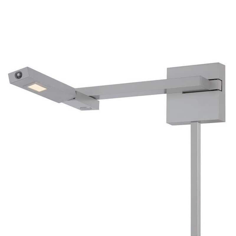 WAC Lighting Silvertone Aluminum Flip LED Swing Arm Light