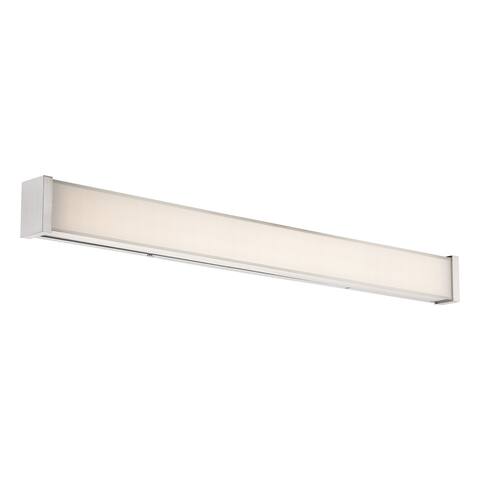 WAC Lighting Svelte Beige/Silver Nickel/Chrome Finish Aluminum 34-inch LED Bath and Wall Light