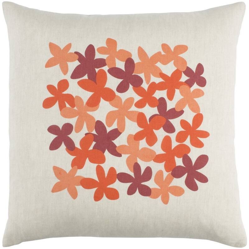 Decorative Poole 18-Inch Feather Down or Poly Filled Throw Pillow