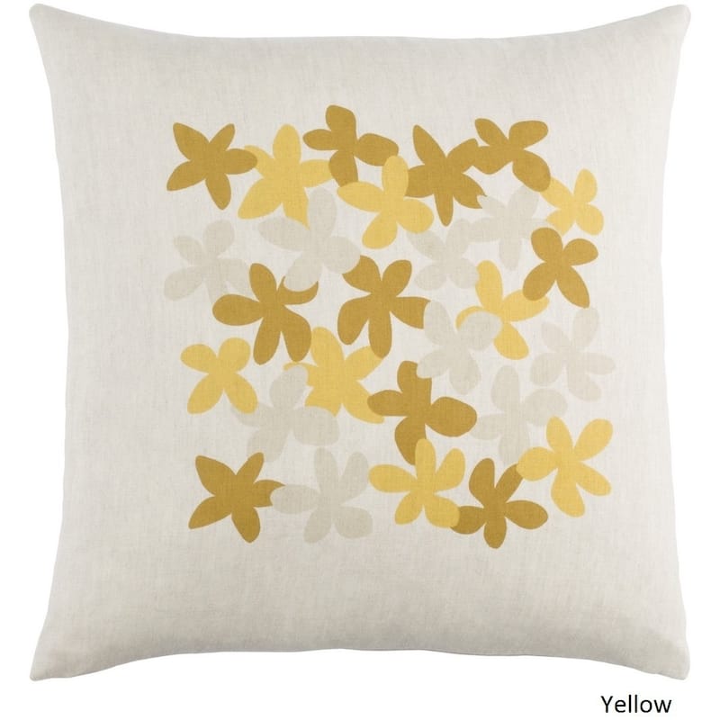 Decorative Poole 18-Inch Feather Down or Poly Filled Throw Pillow