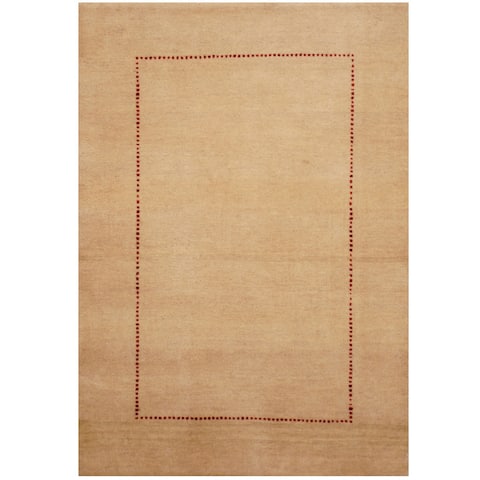 HERAT ORIENTAL Handmade One-of-a-Kind Gabbeh Wool Rug - 2'4 x 3'6