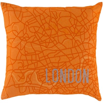 Decorative Patterson 18-Inch Feather Down or Poly Filled Throw Pillow