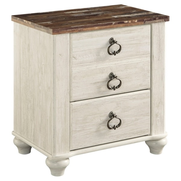 Signature Design by Ashley Willowton Two-tone Two Drawer Night Stand