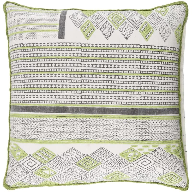 Decorative Prance 22-Inch Feather Down or Poly Filled Pillow