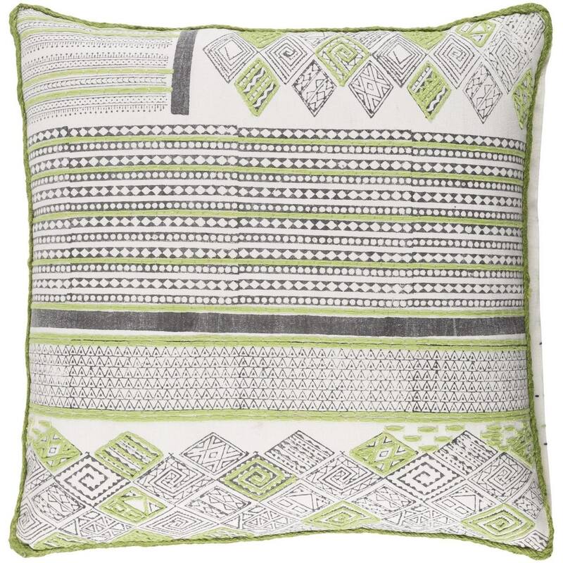 Decorative Prance 22-Inch Feather Down or Poly Filled Pillow