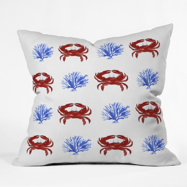 Deny Designs Laura Trevey Red, White, And Blue Polyester Throw Pillow - Free Shipping Today ...