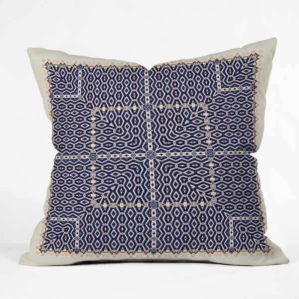 Ballack Art House Greece Multicolor Polyester Throw Pillow in 3 Sizes