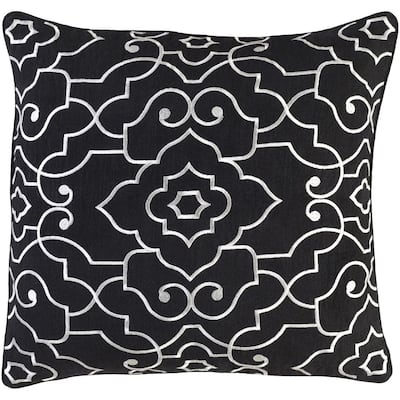 Decorative Perpignan 20-Inch Feather Down or Poly Filled Throw Pillow