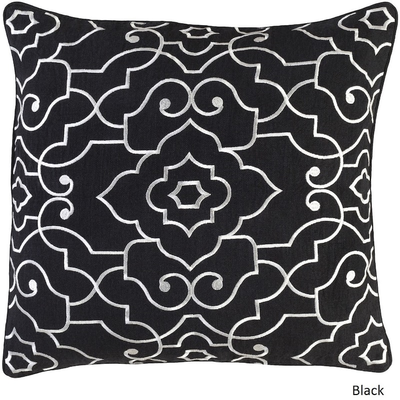 Decorative Perpignan 20-Inch Feather Down or Poly Filled Throw Pillow