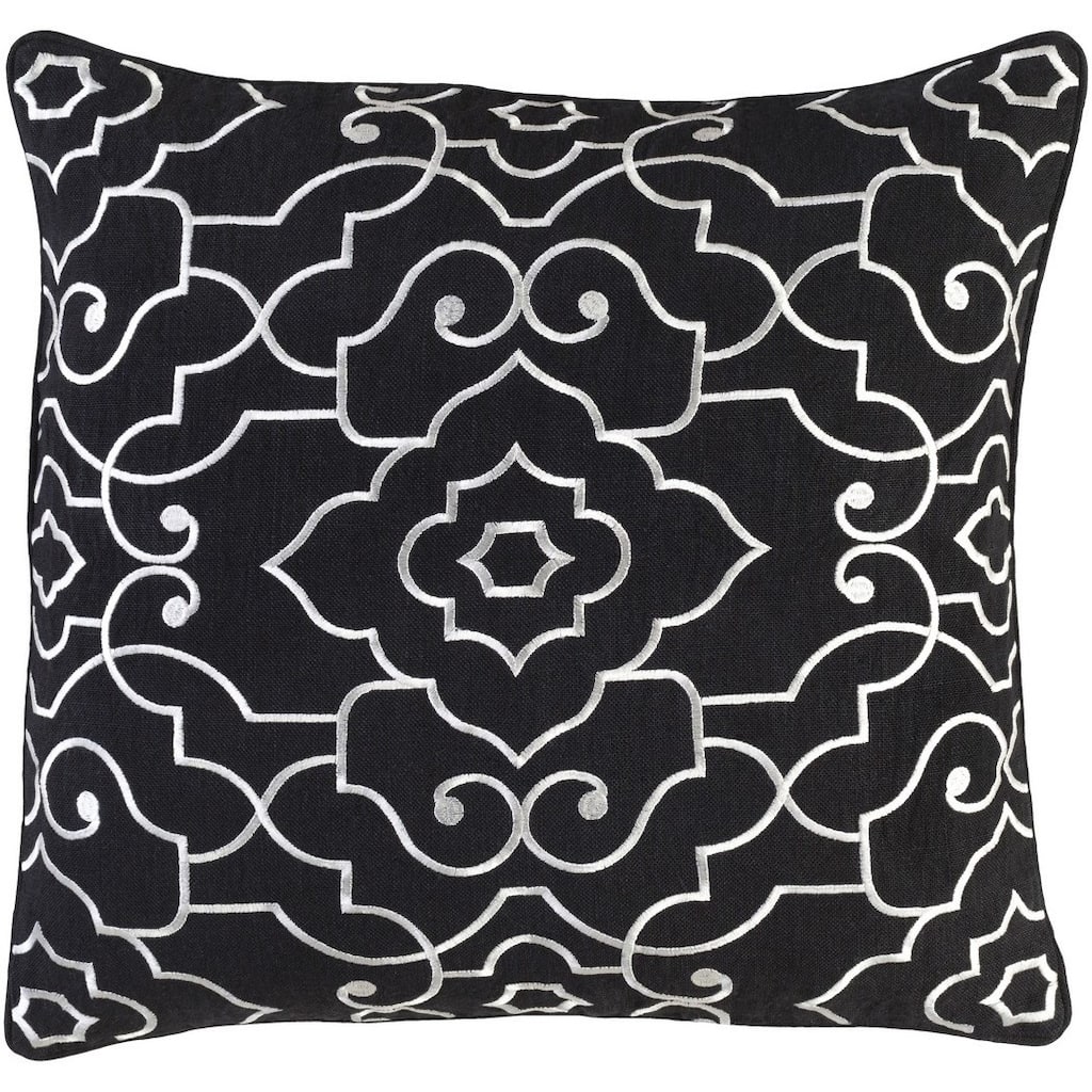 Decorative Perpignan 20-Inch Feather Down or Poly Filled Throw Pillow