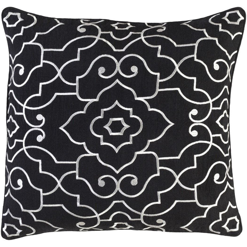 Decorative Perpignan 20-Inch Feather Down or Poly Filled Throw Pillow