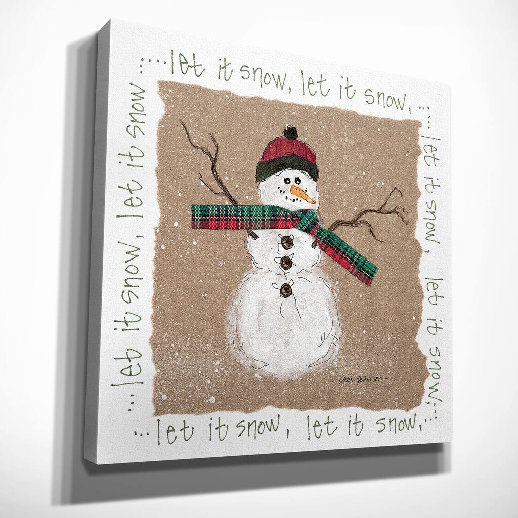 Wexford Home Eugene Tava 'Gingerbread Man' Premium Gallery Wrapped Canvas