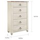preview thumbnail 5 of 3, Willowton White Five Drawer Chest